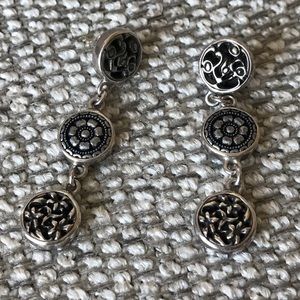 BARRY BRINKER- VERMEIL BUTTON EARRINGS